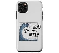 Head Over Heels Into Surfing | Ironic Big Wave Surfing Pun Case for iPhone 11 Pro Max