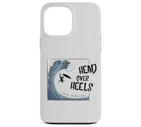 Head Over Heels Into Surfing | Ironic Big Wave Surfing Pun Case for iPhone 13 Pro Max