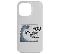 Head Over Heels Into Surfing | Ironic Big Wave Surfing Pun Case for iPhone 14 Pro Max