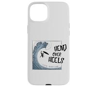 Head Over Heels Into Surfing | Ironic Big Wave Surfing Pun Case for iPhone 15 Plus