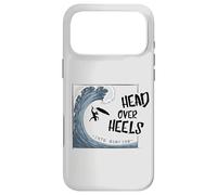 Head Over Heels Into Surfing | Ironic Big Wave Surfing Pun Case for iPhone 17 Pro Max