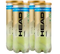 Head Padel Pro S Plus Padel Balls 1 Dozen (4 x 3 Ball Can)