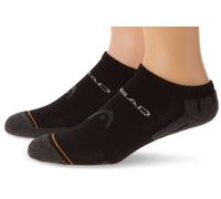 HEAD Performance Sneaker Cut Branded Sport Socks (Pack of 2) - Black, UK 9-11