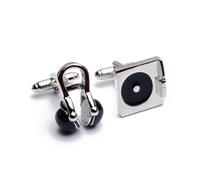 Head Phones & Mix Deck Cufflink Pair Novelty Accessories Harvey Makin Gift Box