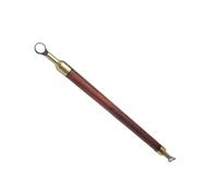 Head Pottery Trimming Tool Rosewood Grip and Carbides Edges Ceramicist ' s Shaping Tool for Versatile Clay Shaping Palisander Carving Instrument