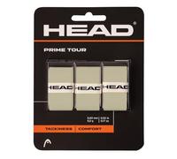 HEAD Prime Tour racket overgrip 3 pack, Grey, standard size