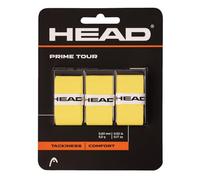 HEAD Prime Tour racket overgrip 3 pack, standard size, Yellow