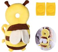 Head Protection Pads for Babies, Anti-Fall Cushion, Adjustable Safety Backpack, Suitable for Children Learning to Crawl and Walk, Bee Shape