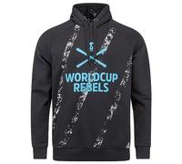 HEAD Race Hoodie Junior-Race Print or Black-164 Blue