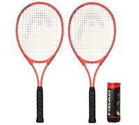 HEAD Radical Adult Tennis Rackets Set of 2 with Protective Covers and 3 Tennis Balls