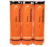 HEAD Radical Tennis Balls, Triple Pack (12 Balls)