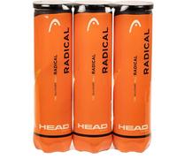 HEAD Radical Tennis Balls, Triple Pack (12 Balls)