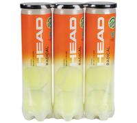 HEAD Radical Tennis Balls, Triple Pack (12 Balls), Yellow, Packaging May Vary