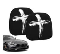 Head Rest Cover for Car | Cartoon Universal Double-Sided Printed Case | Fun Car Headrest Covers,for Trip Travel Home Trick Party Fall Holiday Event Racing Driving