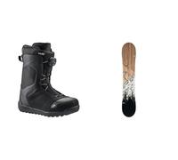 HEAD Rev Boa Coiler, Unisex Adult Snowboard Boots, Black 255 incl. Head Rush Snowboard, 162W
