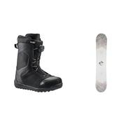 HEAD Rev Boa Coiler, Unisex Adult Snowboard Boots, Black 275 incl. Head Rush Snowboard, 143