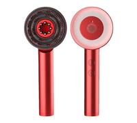 Head Scalp Massaging Brush, Portable Shiatsu Tool for Hair Growth, Red Light Electric Massager for Scalp & Hair, Home Relaxation Stress Relax, Type-C Charging (Red)