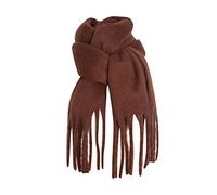 Head Scarves Women Long Blanket Chunky Oversized Winter Fall Warm Scarf Big Wrap Shawl Dark Hijab Brown One Size
