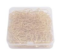 Head Shaped Paper Clips, 100Pcs Metal Iron Wire Bookmark, Gold Paper Clips for School Supplies, Decorative Memo Clips with Storage Box, Ideal for Students Writers Readers
