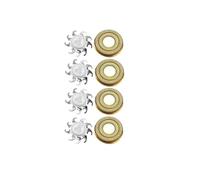Head Shaver Replacement Blades,Compatible for Skull Shaver,Compatible for Pitbull Carver,PRO 4 Head Electric Razor Replacement Head(4 Pcs Gold)
