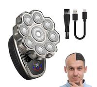 Head Shavers for Bald Men, 2025 Upgraded 9D Electric Shaver for Men,IPX6 Waterproof Wet/Dry Electric Shaver with LED Display,100% Washable Ergonomic Men's Rotating Electric Shavers (with USB-C Charge)