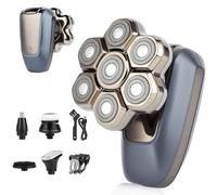 Head Shavers for Bald Men,5-in-1 Professional Electric Razor for Bald Men with 7D Floating Head,Wet/Dry IPX6 Waterproof LED Display Type-C Rechargeable Mens Grooming Kit for Hair/Face/Beard