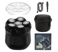Head Shavers for Bald Men,Upgraded 6D Magnetic Electric Razor with 2 Speeds IPX6 Waterproof Wet/Dry Shaving for Home Travel,Waterproof & Cordless USB-C Fast Charging Storage Bag