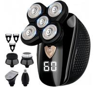 Head Shavers for Men, Padonco 5-in-1 Multifunction Bald Men's Head Shaver, IPX7 Waterproof LED Display Men's Electric Bald Razor, Wet/Dry Mens Shaver 60 Mins Longer Using Time