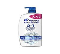 Head & Shoulders 2 in 1 Classic Clean Shampoo & Conditioner for Oily Hair, Up to 100% Dandruff Protection for Skin & Hair, Clinically Proven, Dermatologically Tested, 900ml