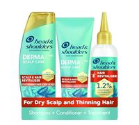 Head & Shoulders Anti-Dandruff DermaX Pro Shampoo and Conditioner Set with Hair Growth Serum. For Dry Scalp and Thinning Hair to Revitalise Scalp and Strengthen Hair to Prevent Hair Loss from Breakage