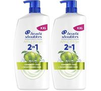 Head & Shoulders Apple Fresh 2in1 Anti-Dandruff Shampoo and Conditioner 1000ml Pump. Works against Dandruff, Oil and Itch from the 1st Wash. Dandruff Free + Moisturised Hair. For All Hair Types
