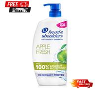 Head & Shoulders Apple Fresh Anti Dandruff Shampoo, 1000ml, Up to 100% Flake Free, Clinically Proven, For Any Hair and Scalp Type, For Daily use, Clean Feeling