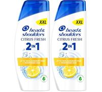 Head & Shoulders Citrus Fresh 2in1 Anti-Dandruff Shampoo and Conditioner 625ml.Works against Dandruff, Oil and Itch from the 1st Wash. Dandruff Free + Moisturised Hair. Purifieseasy Scalp & Hair