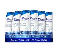 Classic Clean Dandruff Shampoo, Pack of 6 ( 6 x 250 ml), Clinically Proven Deep Clean, UK #1 Shampoo