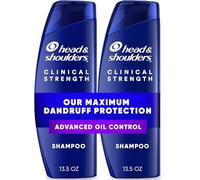 Head & Shoulders Clinical Strength Dandruff Shampoo Twin Pack, Advanced Oil Control with Refreshing Citrus, 13.5 Oz Each.