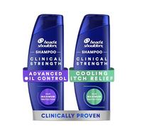 Head & Shoulders Cooling Itch Rescue 400ml AND Advance Oil Control 400ml Selenium Sulphide Anti-Dandruff Shampoo, Clinical Strength (duo pack). Fights Stubborn Dandruff, Itch, excess oil.