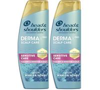 Head & Shoulders DermaXPro Sensitive Care Anti Dandruff Shampoo 300ml with Manuka Honey and Ceramide Complex. Gently Moisturises Dry Scalp and Helps Reinforce the Skin Barrier for Flake-Free Hair
