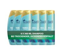 Head & Shoulders DERMAXPRO Soothing, Anti-Dandruff Shampoo Men and Women (6 x 360 ml), with Cactus Extract, Active Aloe & Vitamin E, Against Itchy and Dry Scalp