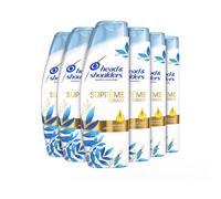 Head & Shoulders Moisturising Shampoo Supreme Moisture Dandruff Shampoo for Soft Hair 6 x 400 ml, Pack of 6