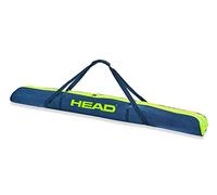HEAD Single Ski Bag (Navy/Yellow), Navy/Yellow, One Size, Ski Bag