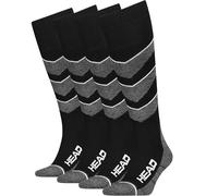Head Ski Beginner V-Shape Socks Twin Pack Black 9-11