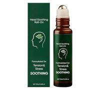 Head Soothing Oil - Roll on Natural | 10ml Anti Discomfort Relief with Easy Use, Travel Friendly with Sponge Applicator, Stress Care with Compact Size, Daily Routine for Women
