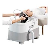 Head Spa Care Water Circulation Shampoo Basin for Beauty Salon with casters, Mobile Hairdressing Washing, Portable Hair Washing Basin for Disabled, Handicapped, Pregnant Women, Kids, Elderly