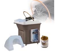Head Spa Equipment Water Circulation Shampoo Basin, Portable for Enhanced Hair Washing Experience, Movable Thermostatic Commercial Sink