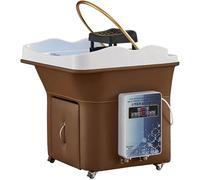 Head Spa Equipment Water Circulation Shampoo Basin, Removable Therapy Washing Machine with Smart Thermostat for Enhanced Hair Wash Experience