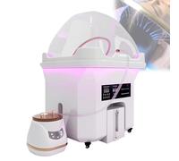 Head Spa Equipment with 50L Water Storage Tank, Shampoo Bowl Waterfall with Water Circulation System, Large Water Tank | Fumigation | Light Therapy, Head Care One-Stop Solution
