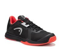HEAD Sprint Team Indoor Court Shoe, Black/Coral, 12