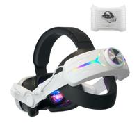 Head Strap for Quest 3 Adjustable VR E-lite Strap Replacement Rechargeable with 8000mAh Battery for Quest 3 Accessories for Enhanced Support and Comfort