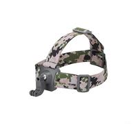 Head Strap Mount, Adjustable Headband for GoPro/Insta360 Go 3/X3/Action 3/4, Hands-Free POV Camera Holder for Sports(camouflage)