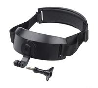 Head Strap Mount for DJI Action 6: Adjustable Head Harness for Stable Video Recording During Hiking Climbing Surfing Adventures - Nylon Black 15x15x3cm